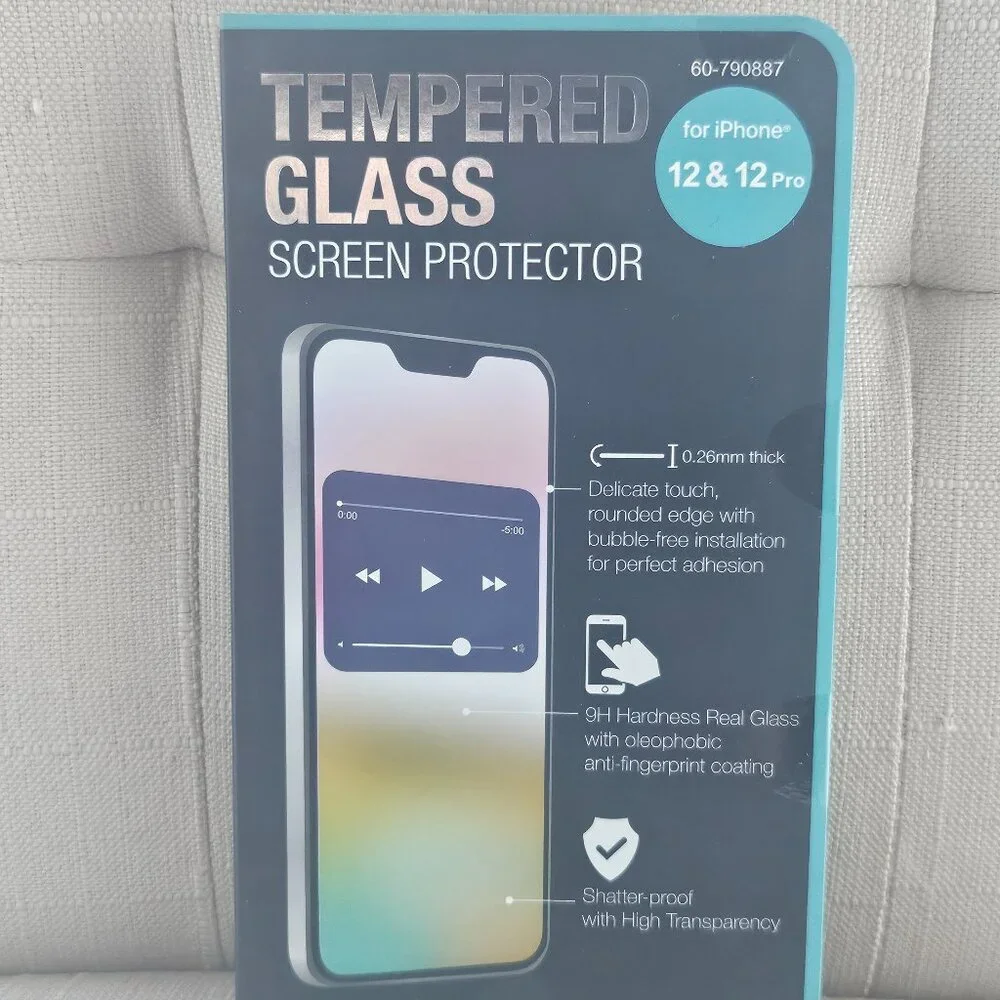 Screen Protector for phone 12 and 12 Pro Unbranded Tempered Glass Screen Protect
